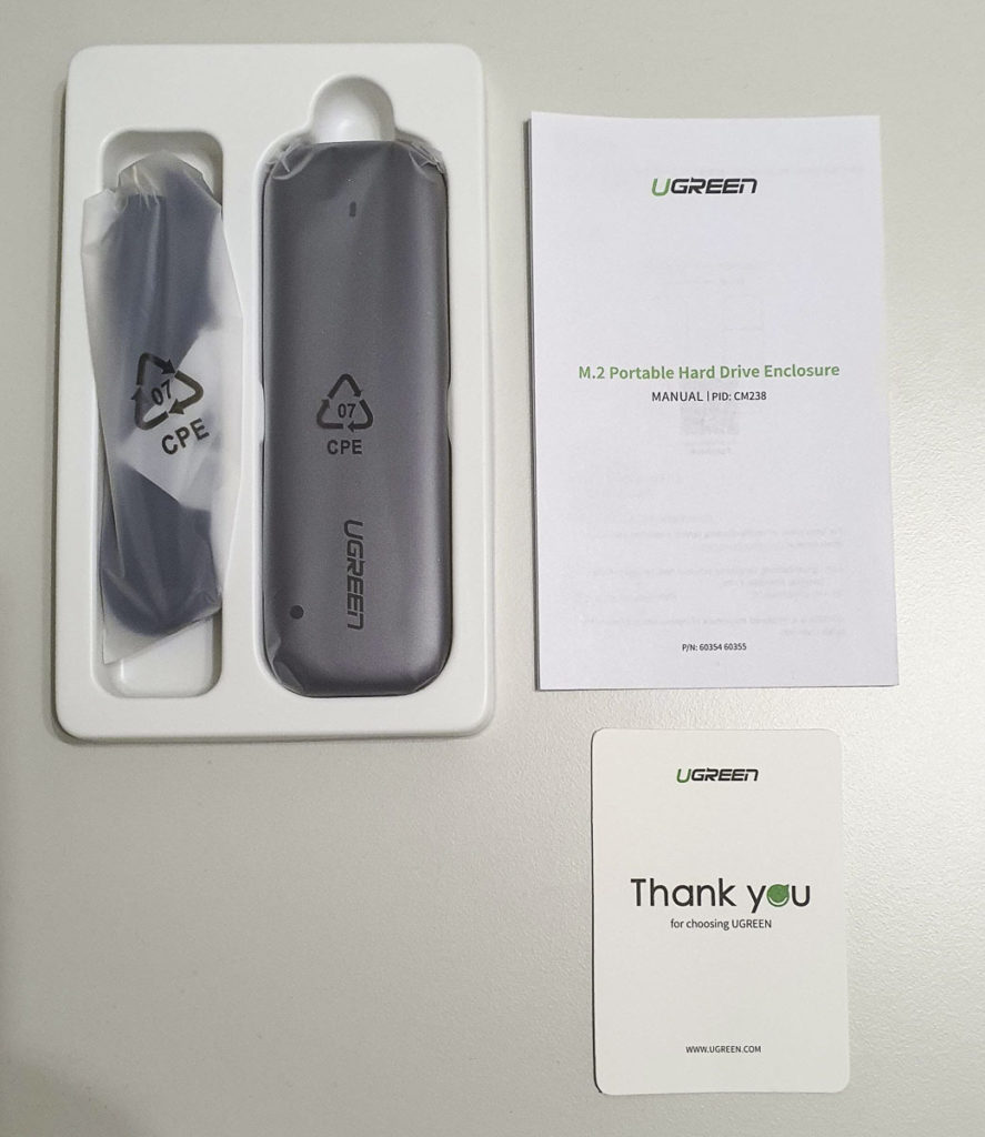 Ugreen package opened