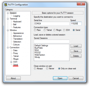 putty exe raspberry pi