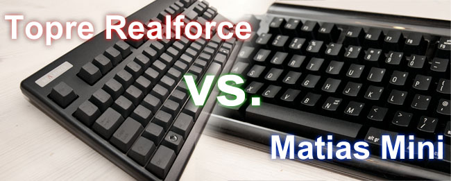 Topre Realforce vs. Matias Mini